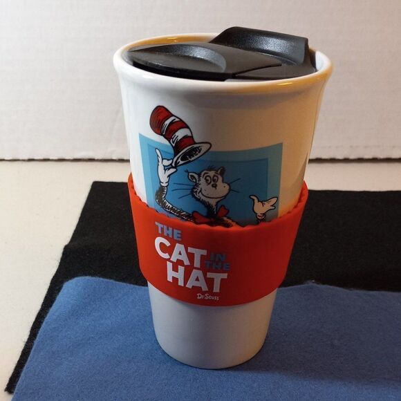Dr Seuss Travel and Coffee Mug kitsch Teacher Reading School - Picture 3 of 8